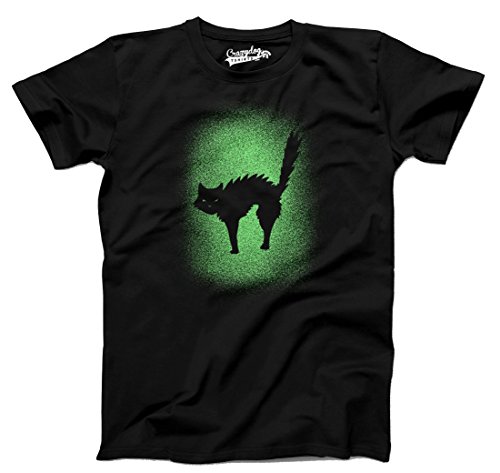 Youth Glow in The Dark Cat T Shirt Cool Halloween Scary Cute Tee for Kids2