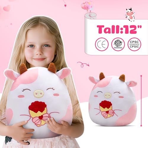 Image of Plush Pillow Stuffed Animals Toys Birthday Cute Soft Flower Gift Graduation