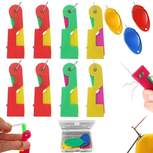 Automatic Needle Threader 11 Pcs Sewing Needle Threaders Automatic Needle Threading Device for Sewing Embroidery Cross Stitch Craft Stitching Knitting Quilting.