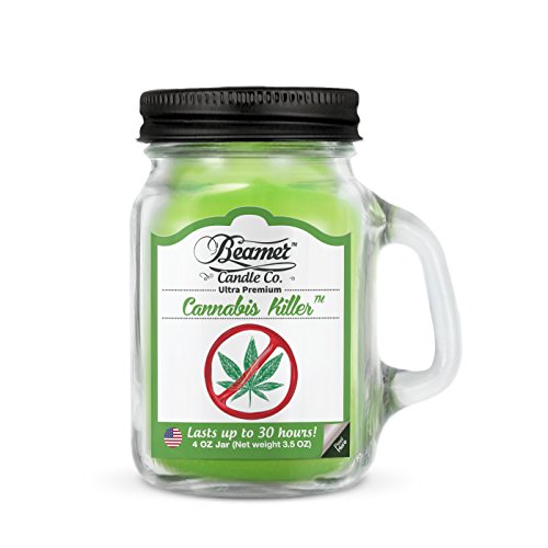 Beamer 4oz Mini Cannabis Killer Scented Candle Co. Ultra Premium Jar Candle. 30