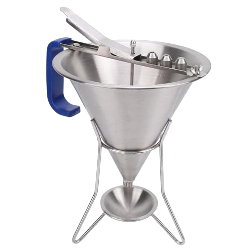 Embudo de confitería de acero inoxidable resistente con base estable para panadería 4