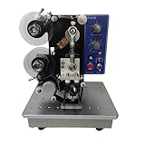 AIRYSSFU Prägemaschine, Halbautomatische Heißpräge- und Chargennummern-Codierungsmaschine mit Heißprägefolie