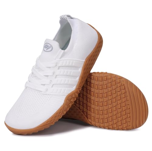 RUYI Unisex Breite Barfußschuhe Damen Herren Barfuss Schuhe Minimalistische Traillaufschuhe Atmungsaktiv Sneaker rutschfest Walkingschuhe mit Zero-Drop-Sohle
