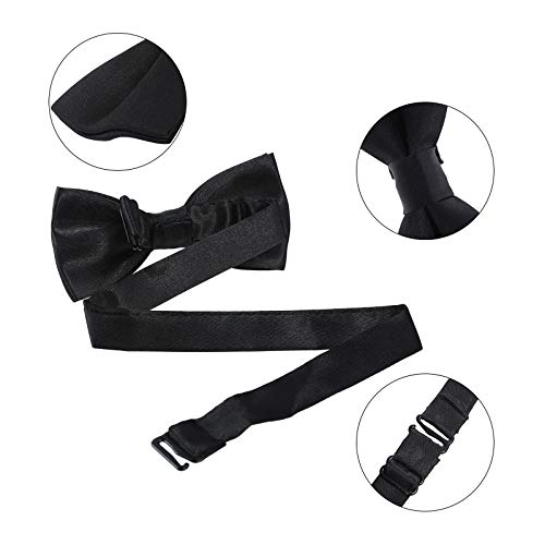 Kajeer Kids Suspender Bowtie Necktie Sets - Adjustable Elastic Classic Accessory Sets For 6 Months To 13 Year Old Boys & Girls (Black, 26 Inches (Fit 6 Months To 6Years)) #TOP3