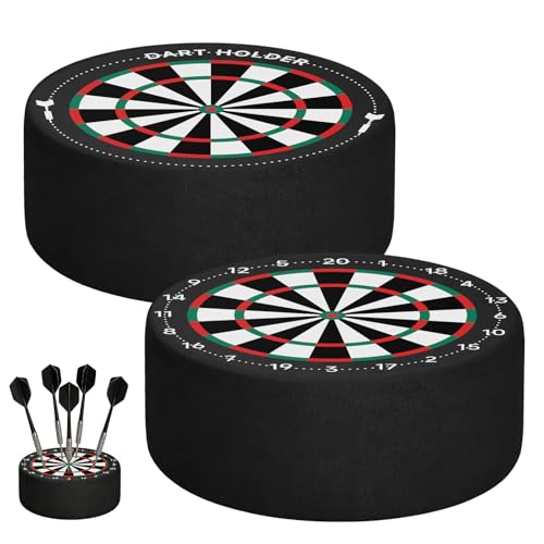 LTFIOON Support de Fléchettes, Lot de 2 Mini Station de Fléchettes – Dock EVA pour Rangement de Darts Soft & Steel, Accessoire Stylisé et Peu Encombrant pour la...