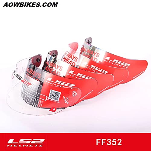 PA LS2 Helmet Visor for FF350, FF352 and FF384 Helmet, Color : Gold Car & Motorbike
