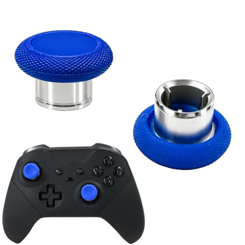 2 Pack Elite 2 Controller Short Thumbsticks Replacement for Xbox Elite Series 2 Controller,0.39in Standard Height Concave Magnetic Analog Short Joysticks Replacement for Elite Series 2 Core (Blue)