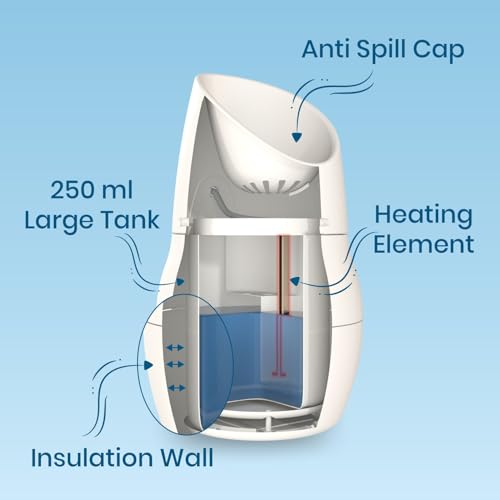 Image of MEDTECH Steam Inhaler, Steam Vaporizer Machine, Facial Steamer, for Cold, Cough & Sinus, for Men, Women & Kids, White