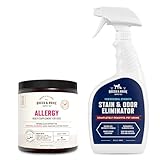 Rocco & Roxie Pet Stain & Odor Eliminator &Allergy Relief Supplement Bundle