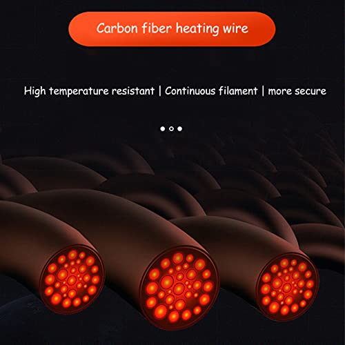 Fdit Colete aquecido, colete elétrico aquecido lavável carregamento USB aquecimento constante 3 níve