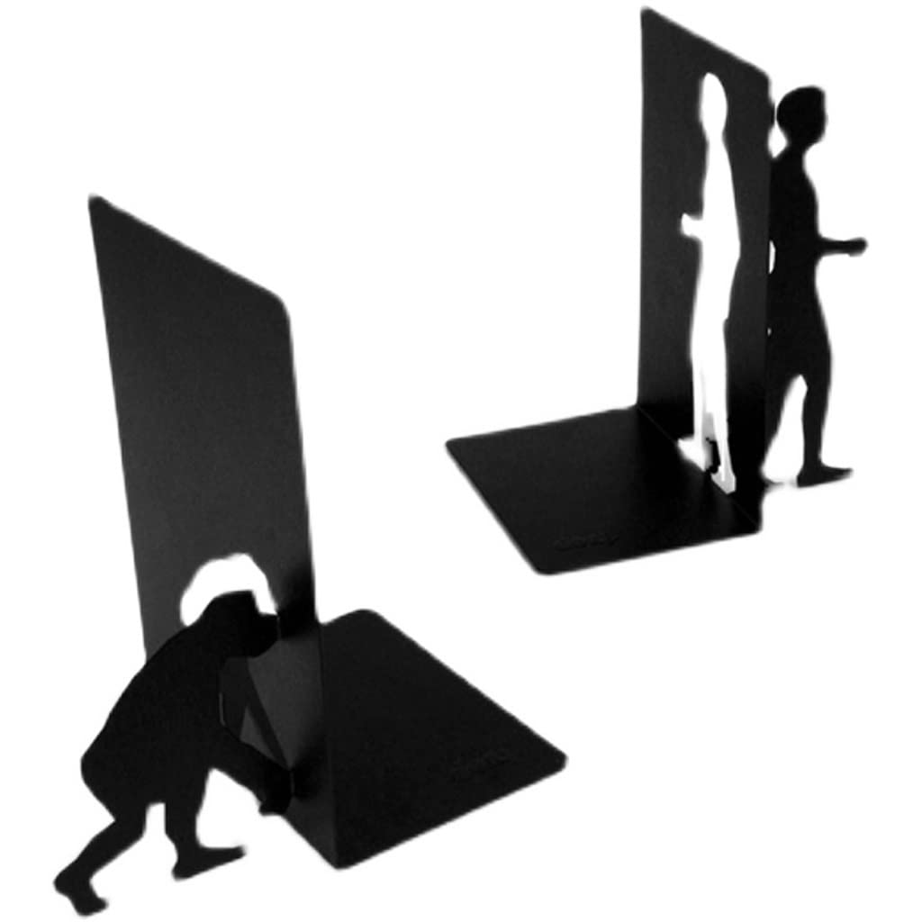 Buchstützen Für Büro Buchenden, dekorative Metal-Buchstützen, Non-Skid-Buchende, Buchstützen for Regale, Buchstopper for Home Office Decor, 1 Paar Bücherstütze für Schule