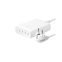 Belkin BoostCharge Pro Caricabatteria multiporta da parete GaN 200 W, 4 porte con ricarica rapida USB-C PD 3.1, cavo da 1,5 m, per MacBook Pro, iPhone 16, iPad Pro, Galaxy S24, Google Pixel ecc.