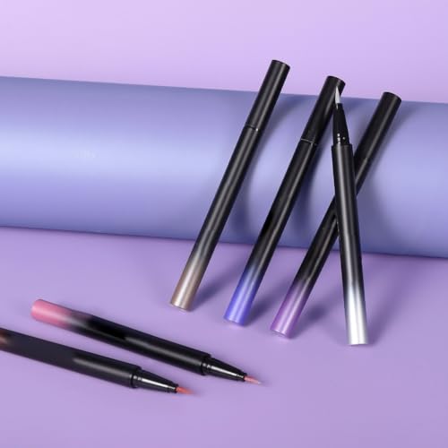 Delineador líquido metálico con glitter resistente al agua miniatura 6