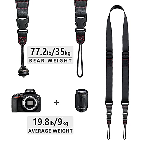 Igavcpm Quick Release Camera Strap - Adjustable And Comfortable Camera Shoulder Sling Neck Belt For Canon, Nikon, Fujifilm Dslr/Slr Camera And More (Black) #TOP1