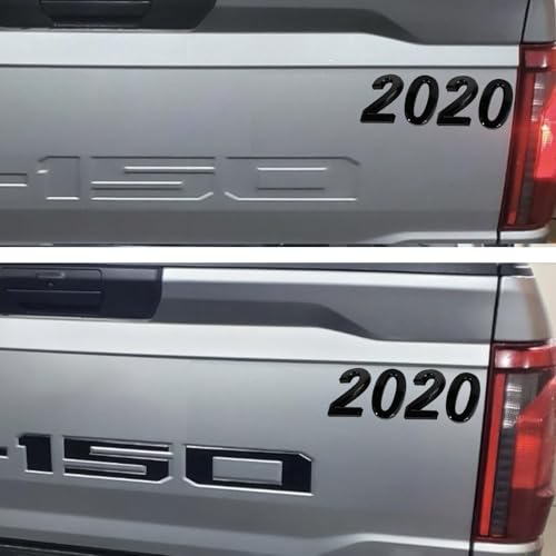 Image of Tailgate Insert Letters Compatible with 2018 2019 2020 3D Emblems with Strong Adhesive 250530 Matte Black