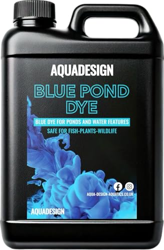 AquaDesign Blue Liquid Pond Dye 2500ml For Ponds And Water Features TREATS 100,000L