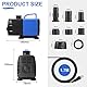 DBREAKS Teichpumpe Filterpumpe 4500L/H Wasserpumpe Bachlaufpumpe mit 5 Düse Aquariumpump für Springbrunnen Aquarium Pumpe 45W Springbrunnenpumpe Teich Fontänenpump