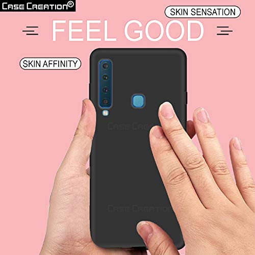 Image of Case Creation Luxurious OG Series for Samsung Galaxy A9 (2018) Case Cover,Anti-Dirty Slim Case Frosted Matte Cute Candy TPU Raised Bezel (Splash of Color) Back Cover for Samsung A9 2018 -Black
