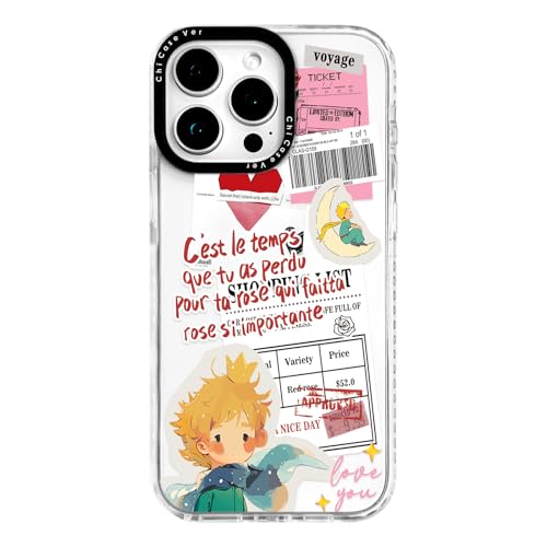 ChiCaseVer for iPhone 14 Pro Max Case, Little Prince Collage Pattern, Military-Grade Drop Protection, Comic Sentimental Soft Slim TPU Protective Cover with Camera Protection for Women & Girls