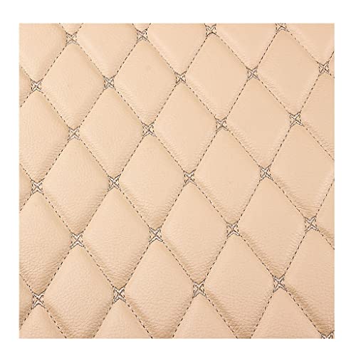 Toiture de voiture et broderie couture en simili cuir matelassé PU pour rénover un canapé crème