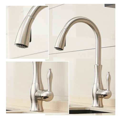 Mélangeur d'eau cascade extractible pour faciliter la cuisine en van