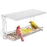 Conception anti-écureuils : Dotée d'une ventouse puissante, cette mangeoire à oiseaux d'extérieur une fixation stable à la vitre et une grande résistance aux intempéries. Elle est parfaite pour l'observation ornithologique en toute saison et empêche l'accès des écureuils à la nourriture dans divers environnements extérieurs.