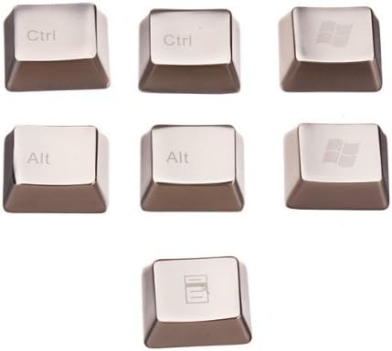 MKC Metal Zinc Alloy Seven Keycap Set Ctrl/Alt/Win Keys for Cherry MX.