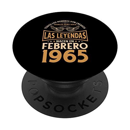 Cumpleaños Hombre Regalos Las Leyendas Febrero 1965 PopSockets PopGrip Intercambiable