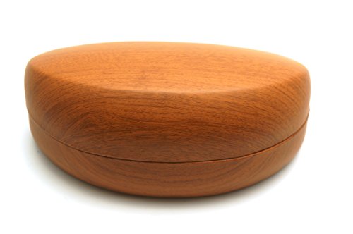ColorViper Protective Hard or semi hard Shell Glasses Case for Eyeglasses and Sunglasses w/Microfiber Cleaning Cloth - Choose Your size (extra large: matte brown wood)