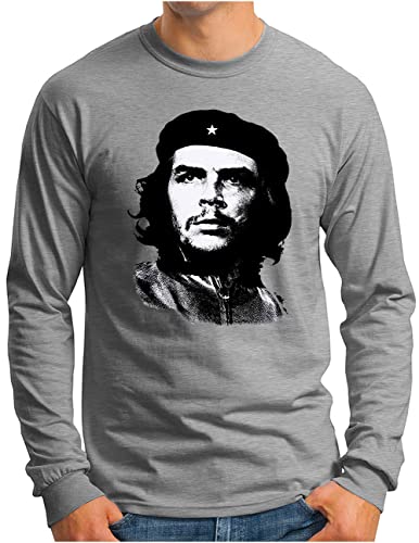 T-shirt Che Guevara homme manches longues Cuba Guerrilla taille S-4XL