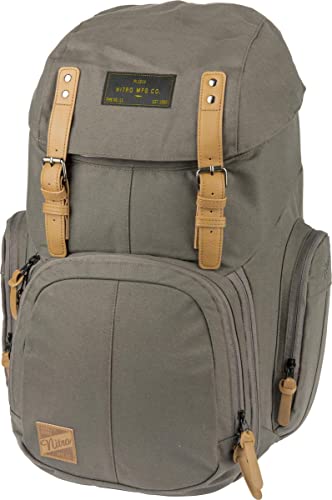 Sac à dos Nitro Waxed Lizard 42L vert de 55 cm pour les loisirs au quotidien