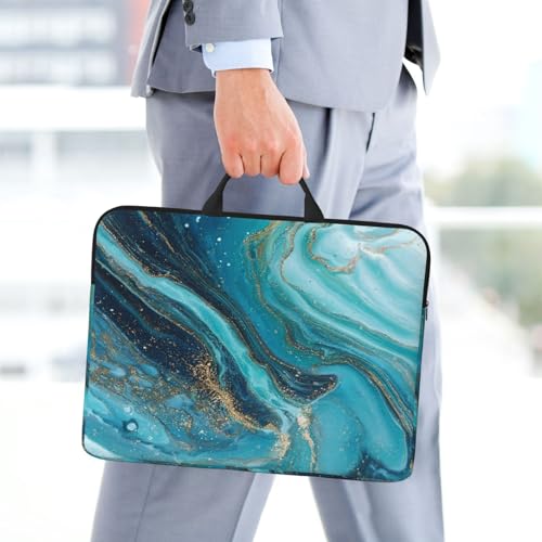 Funda para Laptop 14 pulgadas Azul Turquesa miniatura 3