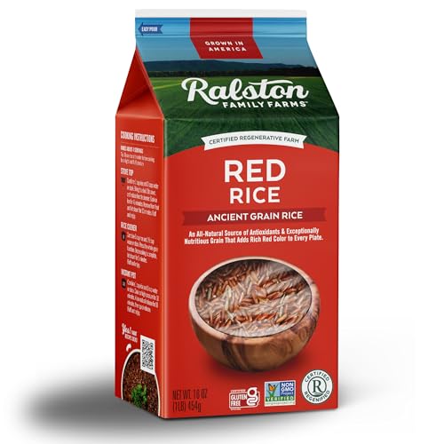 Ralston Family Farms Red Rice, 16 oz Carton: 6 Pack, American Grown, Non-GMO, Naturally Gluten Free