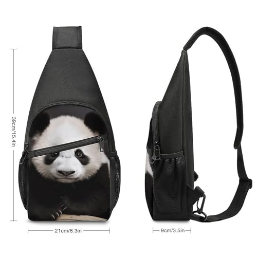 Mochila cruzada deportiva Panda Star estilo bandolera miniatura 2