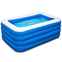 Inflatable Swimming Pool, 70x55x29 inch Inflatable Pool, Family Pool, Summer Water Party, Kids, Outdoor, Garden, Backyard (A 70x55x29in)