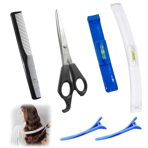 6pcs Cortar Flequillo Recto Clip Herramientas Para Cortar El Pelo Herramienta De Corte De Para Flequillo Clip Ayuda Cortar El Pelo Para Recortadora Casera De Bricolaje Cortar Flequillo Recto