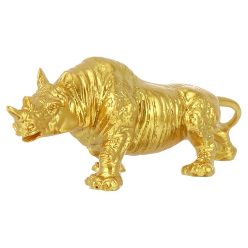 TOYANDONA Statue Ornement en Résine Décoration de Déco Rhinocéros Légère pour Créatif Élégant Détails Réalistes Maison et Bureau