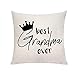 VAVSU Best Grandma Ever Gifts od wnuków piękna pościel poszewki na poduszki poszewki na poduszki ochraniacze na sofę łóżko poszewki na poduszki na Dzień Matki Boże Narodzenie małe pamiątki