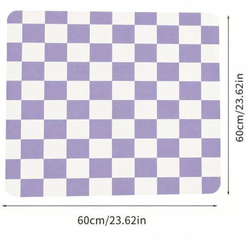 Image of Homecloud Non-Slip Washing Machine Mat - Durable Waterproof Protective Cover for Washer & Dryer, Dust-Resistant Mat Ideal for Laundry Room & Kitchen Appliances (Purple)