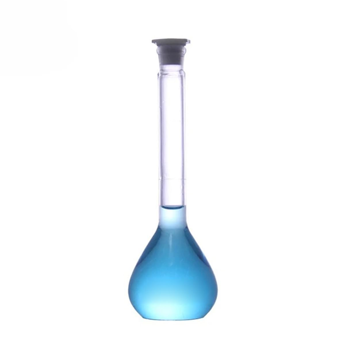 Matraccio volumetrico con tappo in plastica da 25 ml, 50, 100, 200, fornitura sperimentale Attrezzature da laboratorio