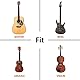 Voarge 2 Stück Gitarren Haken Gitarrenständer Wand Halterung, Gitarren-Wandhalterung Aufhänger Gitarren-Haken-Halter Für alle Akustikgitarre, klassische Gitarre, E-Gitarre, Bass, Ukulele