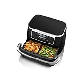 Ninja Foodi DualZone FlexBasket Air Fryer, 7-Quart MegaZone Capacity, 4-in-1 Functions to Air Fry, Roast, Bake and Reheat, Easy Clean Family Size Appliance for Everyday and Holiday Meals