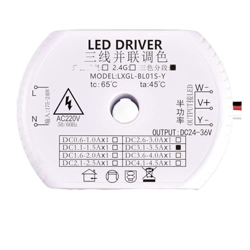 Transformateur ballast tricolore 24V136A avec gradation parallèle 3 fils pour grand plafonnier LED
