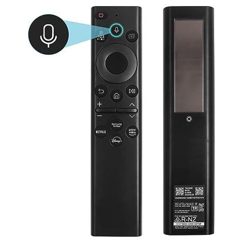 Tendodo BN59-01385A Solar Voice Frame TV Remote Replacement for Samsung Remote Control for Smart TVs with Bluetooth Rechargeable Solar Cell, Fit for Samsung Frame Neo LED Smart 4K Ultra HD TV Cover