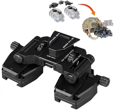 NVG30 NVG10 PVS-14 Helmet Mount - 90-Degree Flip Adjustable Metal Bracket for Monocular Night Vision, Tactical Gear, Durable, Versatile, Essential for Outdoor Adventures