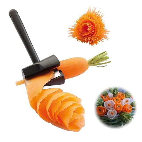 Oiieco Cortador de verduras en espiral, práctico cortador de verduras para zanahorias, calabacines, patatas, pepinos y rábanos, cortador creativo de zoodles y espaguetis, cortador de frutas y verduras