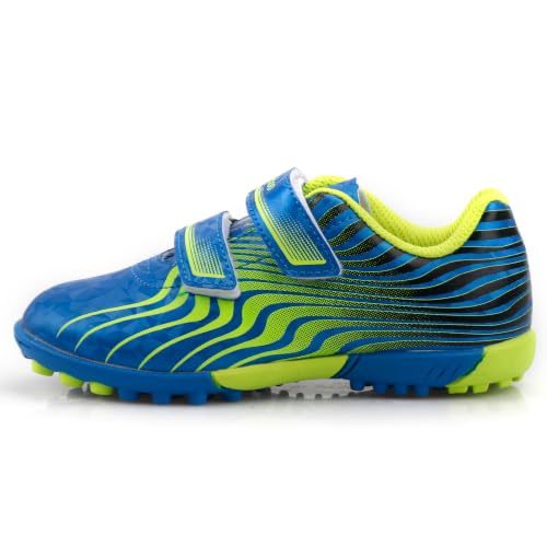 MiFeloo Toddler Turf Soccer Shoes Boys Girls Indoor TF Soccer Cleats for Toddler Little Kids Blue/Yellow 8(M) US by MiFeloo - Used condition - Image 7