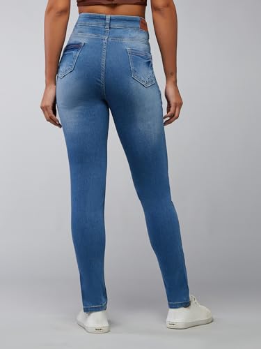 Image of Dolce Crudo Distressed High Rise Skinny Jeans for Women