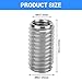 10pcs Male Female Thread Repair Inserts, Stainless Steel Sleeves Reducer Female Reducing Nuts for Industrial Hardware
