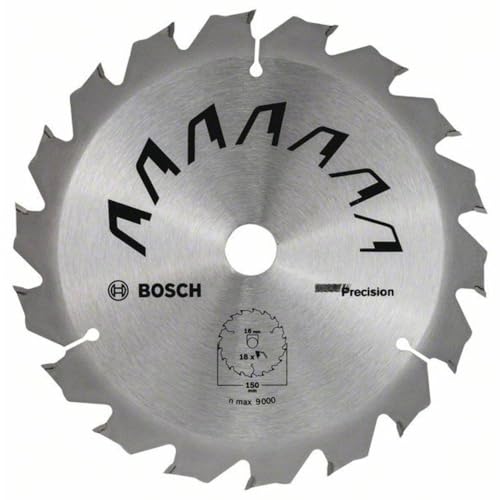 Bosch 1x Kreissägeblatt Precison (Sägeblatt für Holz, Ø 150 x 1.5/0.85 x 16 mm, 18 Zähne, ATB, Zubehör Kreissäge) Bosch 1x Kreissägeblatt Precison (Sägeblatt für Holz, Ø 150 x 1.5/0.85 x 16 mm, 18 Zähne, ATB, Zubehör Kreissäge)
